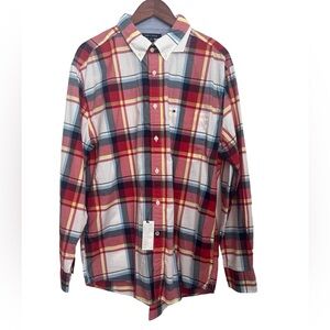Tommy Hilfiger Men Plaid Long Sleeve Shirt XL NWT